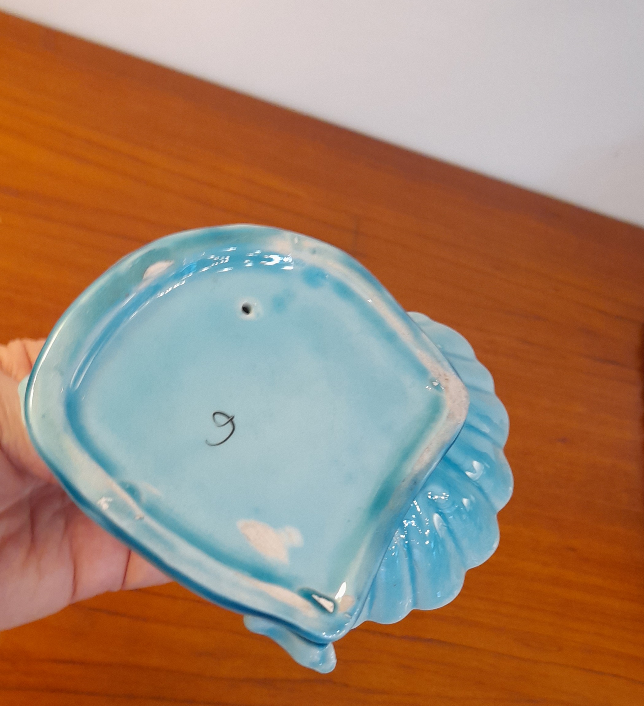 Zsolnay alapmázas figurális névjegykártya tartó - Image 3