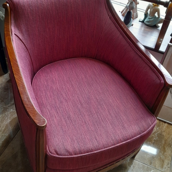 Art deco francia szalon fotel 20. sz.