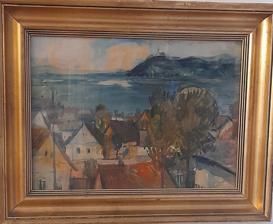 Göldner Tibor: Balatoni látkép 1963.