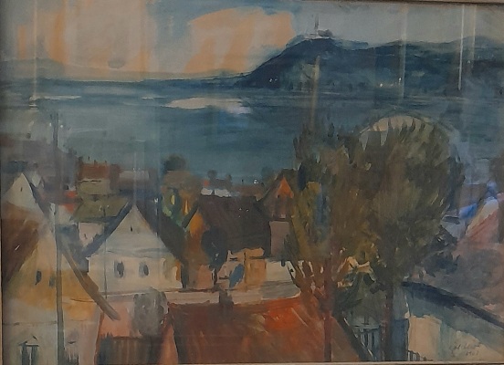 Göldner Tibor: Balatoni látkép 1963. - Image 2