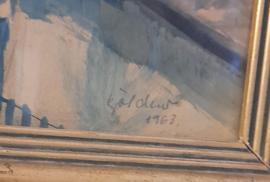 Göldner Tibor: Balatoni látkép 1963. - Image 3