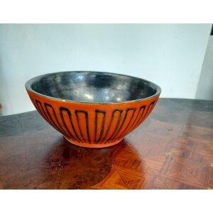 Retro Tófej kerámia ikebana tál