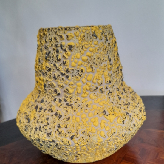 Német „fat lava” stílusú kerámia váza ( 60-as  – 70-es évek)