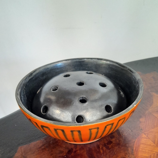 Retro Tófej kerámia ikebana tál