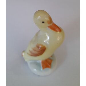 Aquincumi porcelán mini kacsa figura 1970-es évek