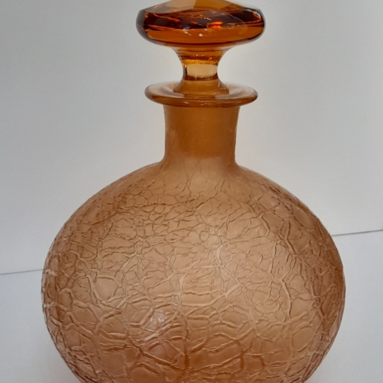 Retro repesztett üveg, butella „mid century” 1960-as évek