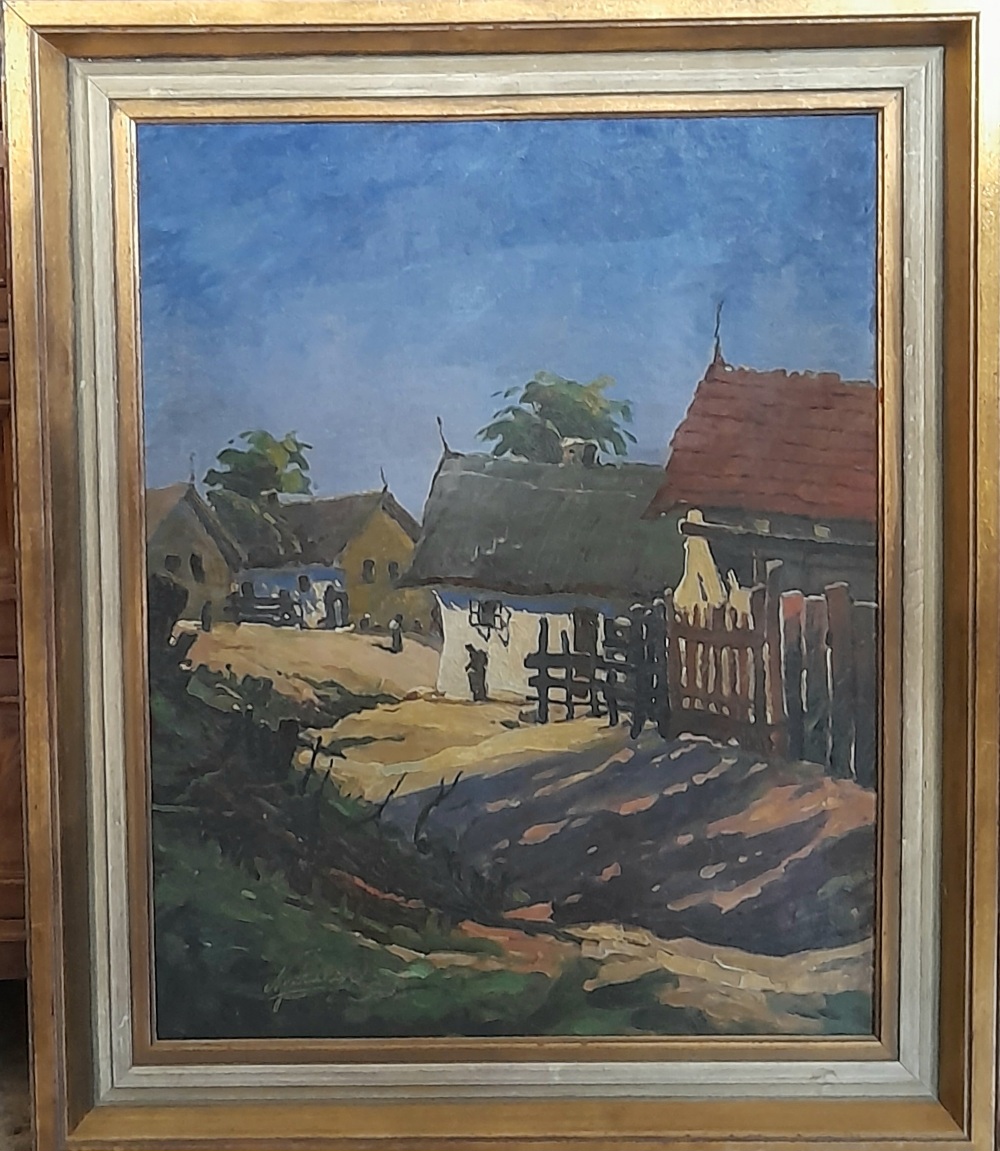 Nyárády Gulyás Jenő: Balaton-felvidéki falurészlet (1920–1970)
