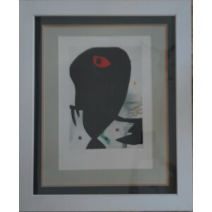 Joan Miró: II. Fej litográfia 20. sz.