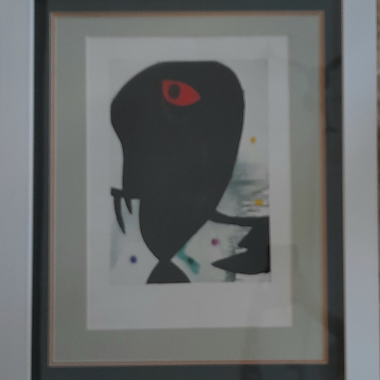 Joan Miró: II. Fej litográfia 20. sz.